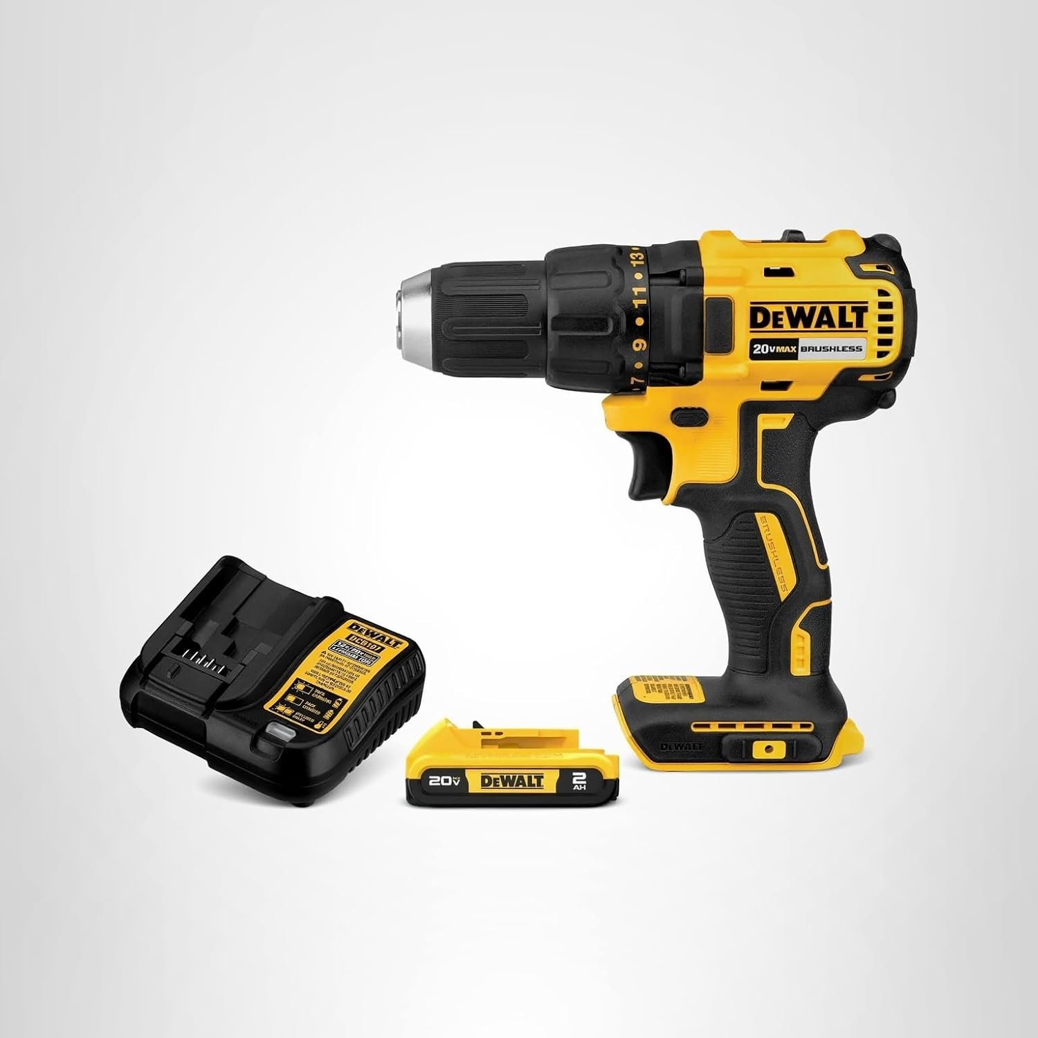 Hot Deals Today πΊπΈ - DEWALT 20V MAX Cordless Drill Driver Set, 1/2 Inch Electric Drill, 2 Speed, XR 2.0 Ah Battery and Charger Included (DCD777D1) - Image 9