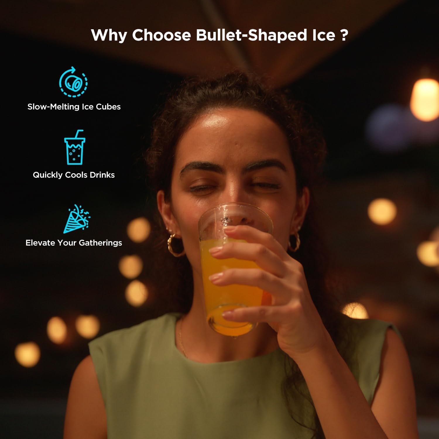 Hot Deals Today πΊπΈ - GoveeLife Smart Countertop Ice Makers, Portable Ice Maker Machine with Self-Cleaning, 6 Mins 9 Bullet Ice, 26lbs/24Hrs, Voice Remote for Home Kitchen Party Camping, with Ice Scoop Stainless Silver - Image 10