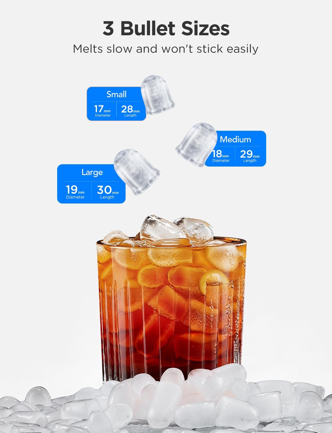 Hot Deals Today πΊπΈ - GoveeLife Smart Countertop Ice Makers, Portable Ice Maker Machine with Self-Cleaning, 6 Mins 9 Bullet Ice, 26lbs/24Hrs, Voice Remote for Home Kitchen Party Camping, with Ice Scoop Stainless Silver - Image 5