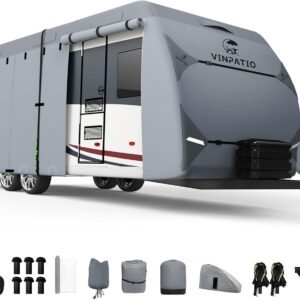 Hot Deals Today 🇺🇸 – VINPATIO Heavy Duty RV & Trailer Cover – 7 Layers, Fits 20′-22′...