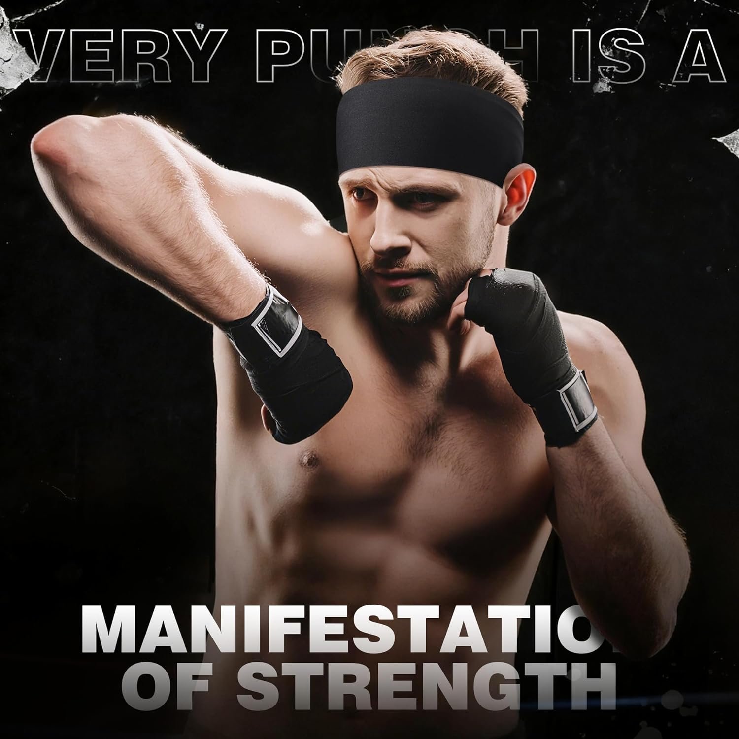 Hot Deals Today ๐บ๐ธ - Sport Headbands for Men - 7 Pcs Sweat Absorbent Running Headband for Fitness Workout Running Rugby Baseball Yoga Crossfit High Intensity Interval Training, Unisex Sweatband for Both Men and Women - Image 5