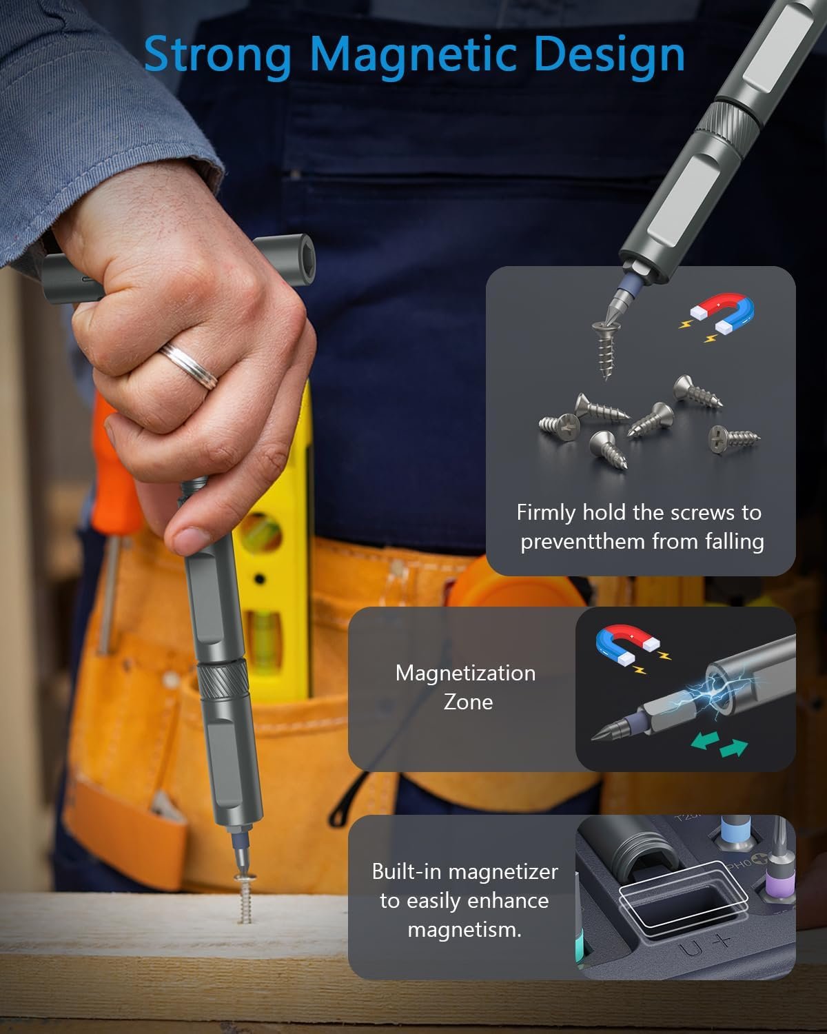 Hot Deals Today 🇺🇸 - AMIR 42 in 1 Ratchet Screwdriver Set, Magnetic Screwdriver Set with 40 PCS Multi Bit, DIY Repair Tool Kit with Ratchet T Handle, Screw Driver Set Kit for Tools,Bicycle,Electronic Repair - Image 5