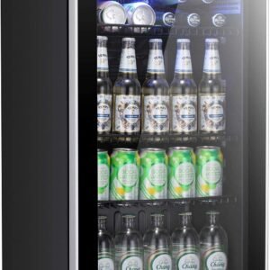 Hot Deals Today 🇺🇸 – Antarctic Star Beverage Refrigerator Cooler -120 Can Mini Fridge Glass...