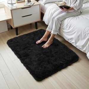 Hot Deals Today 🇺🇸 – Zentavio Bedside Rugs Small 2×3 Shag Entry Entrance Rugs Soft Bedroom...