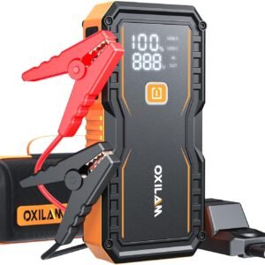 Hot Deals Today 🇺🇸 – OXILAM Jump Starter 6000A for All Gas/12L Diesel, Car Battery Jumper...