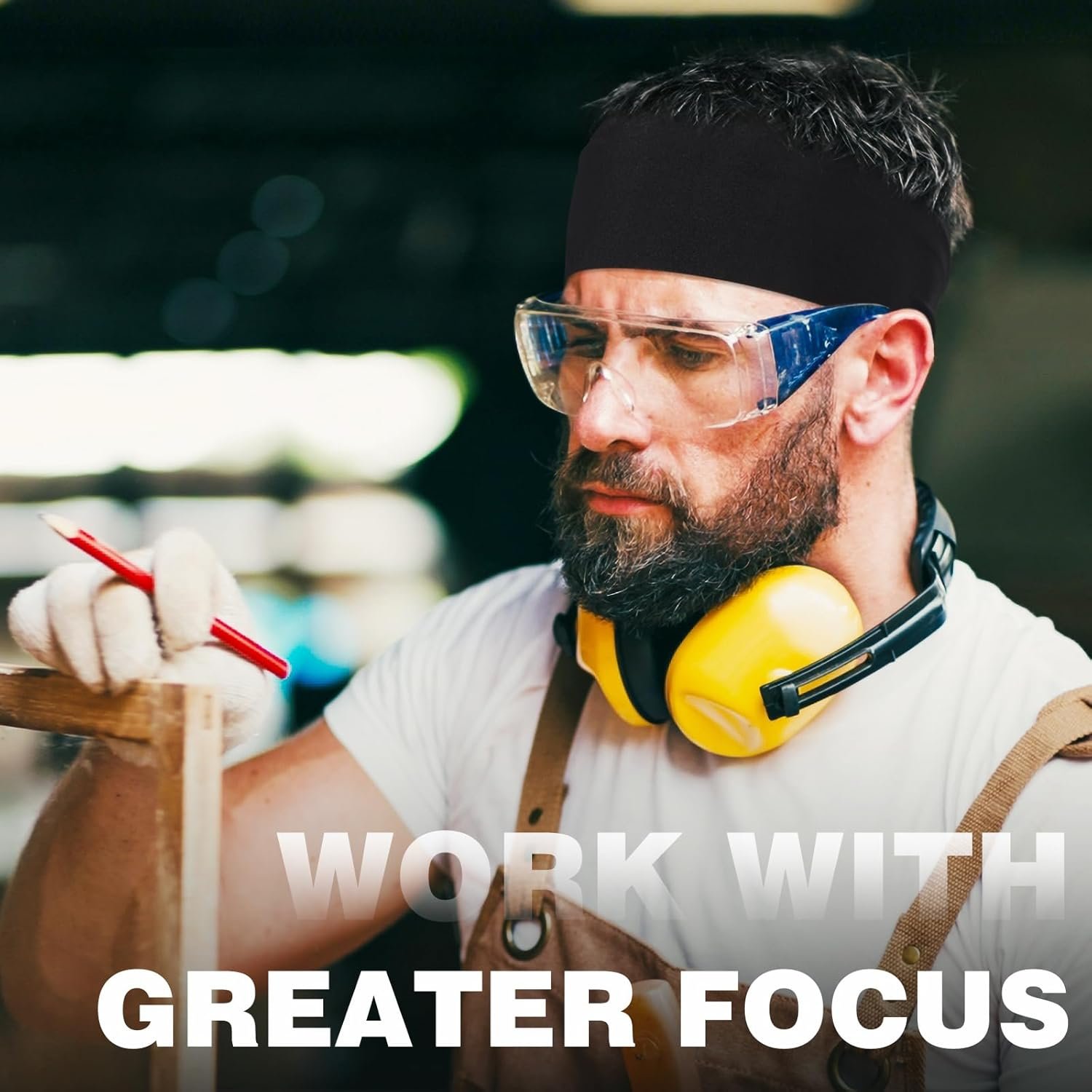 Hot Deals Today ๐บ๐ธ - Sport Headbands for Men - 7 Pcs Sweat Absorbent Running Headband for Fitness Workout Running Rugby Baseball Yoga Crossfit High Intensity Interval Training, Unisex Sweatband for Both Men and Women - Image 7