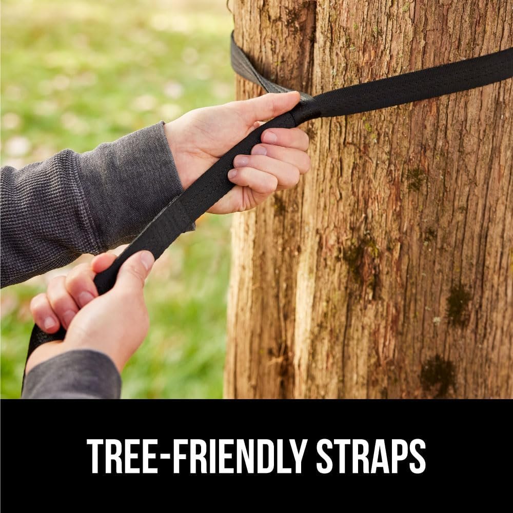 Hot Deals Today πΊπΈ - GORILLA GRIP Durable Camping Hammock with Heavy Duty Tree Straps, Portable Hammocks for Outside, Easy to Use Travel Swing Chair, Outdoor Camper Hiker Essentials, Backpacking Gear Gifts, Double, Black - Image 9