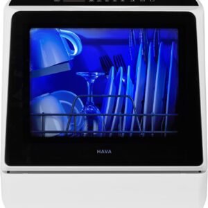 Hot Deals Today 🇺🇸 – HAVA Countertop Dishwasher, 6 Programs Portable Dishwashers with 5L Built-in Water Tank, No Hookup Needed, Baby Care & Air-Drying Function for Apartments and RVs