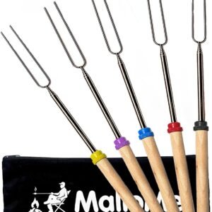 Hot Deals Today 🇺🇸 – MalloMe Smores Sticks for Fire Pit Long – Marshmallow Roasting...