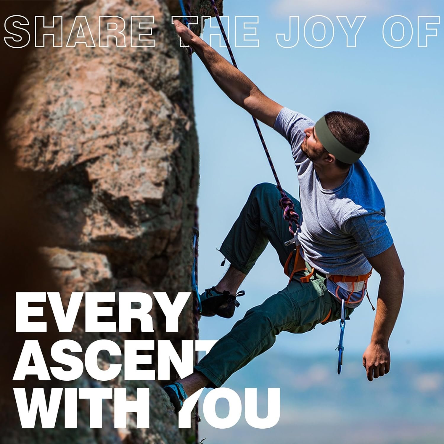 Hot Deals Today ๐บ๐ธ - Sport Headbands for Men - 7 Pcs Sweat Absorbent Running Headband for Fitness Workout Running Rugby Baseball Yoga Crossfit High Intensity Interval Training, Unisex Sweatband for Both Men and Women - Image 8