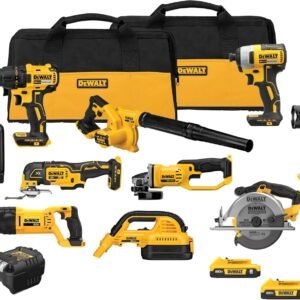 Hot Deals Today 🇺🇸 – DEWALT 20V MAX Power Tool Combo Kit, 10 Tool Cordless Power Tool Set,...