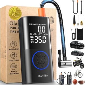 Hot Deals Today 🇺🇸 – OlarHike Tire Inflator Portable Air Compressor, Smart Dual Hose System,...