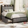 Garvee Twin Size Bed Frame with Storage Drawers & Charging Station – 55% OFF Limited-Time Deal! (2025 Best Kids Bed Review)
