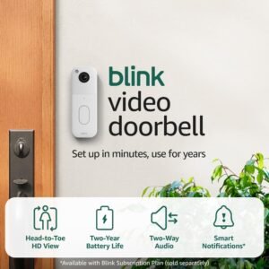 Hot Deals Today 🇺🇸 – All-new Blink Video Doorbell + Outdoor 4 – Wireless smart security...