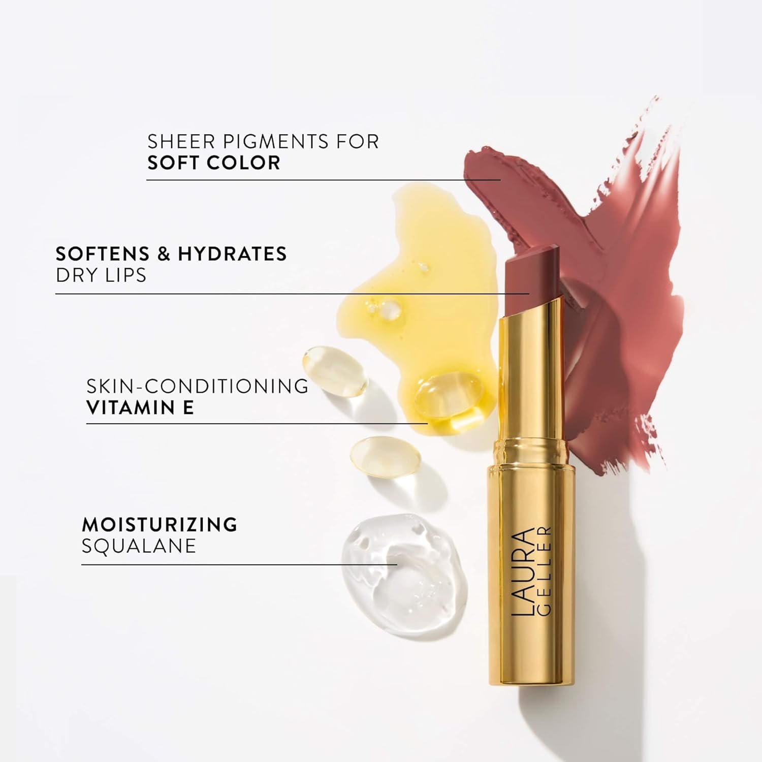 Hot Deals Today 🇺🇸 - LAURA GELLER NEW YORK Jelly Balm Moisturizing Tinted Lip Balm - Sheerly Amazing - Hydrating Vitamin E - Semi-Shine Finish - Image 6