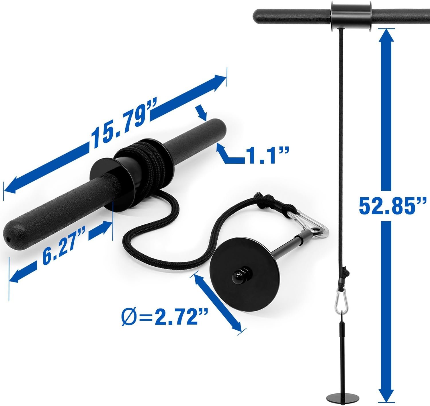 Hot Deals Today 🇺🇸 - Yes4All Wrist and Forearm Blaster - Wrist Roller & Forearm Roller for Training, Workout - Wrist/Arm Blaster - Fit 1-inch Standard & 2-inch Olympic Weight Plates - Image 3
