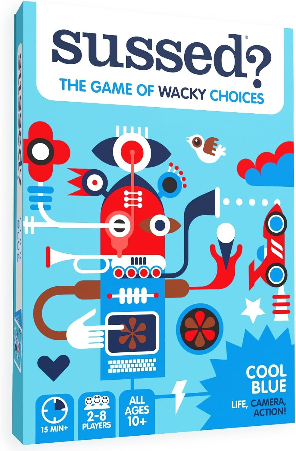 Hot Deals Today 🇺🇸 - SUSSED The Wacky ‘What Would You Do?’ Card Game - Stocking Stuffer for Teens, Boys, Girls - Social Fun for Kids Ages 10+ & Adults - Great Conversation Starter - Cool Blue Deck - Image 2