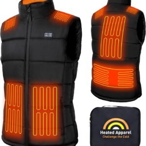 Hot Deals Today 🇺🇸 – Heated Vest for Men Women with 16000mAh 7.4V Battery Pack Included,...