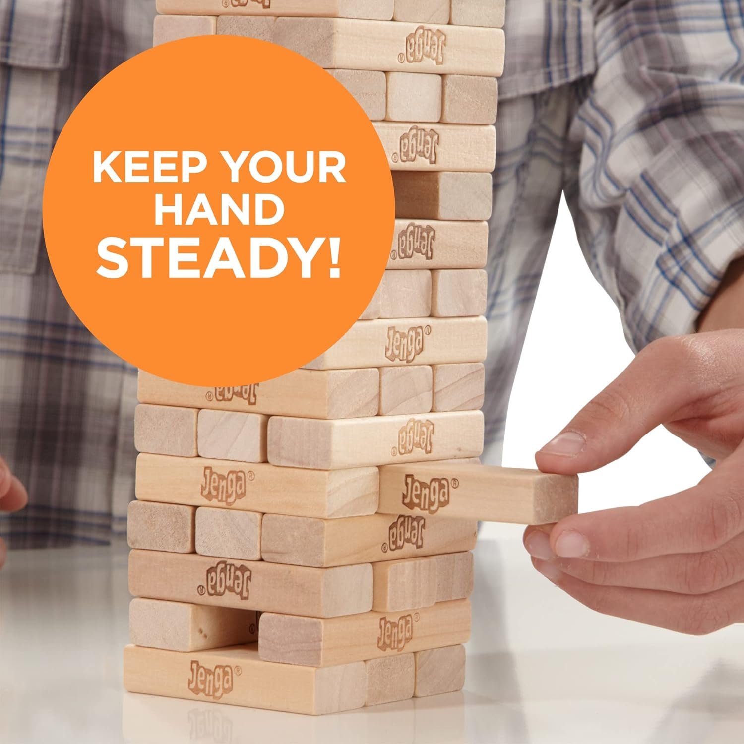 Hot Deals Today 🇺🇸 - Hasbro Gaming Jenga Wooden Blocks Stacking Tumbling Tower Game | Party Games for Kids & Families | Stocking Stuffers | Ages 6+ (Amazon Exclusive) - Image 5