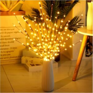 Hot Deals Today 🇺🇸 – DK177 4 Pack Led Branch Light Battery Operated Lighted Branch Vase Filler...