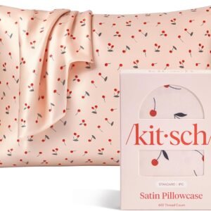 Hot Deals Today 🇺🇸 – Kitsch Satin Pillowcase, Softer Than Silk Pillow Cases Queen, Cooling...