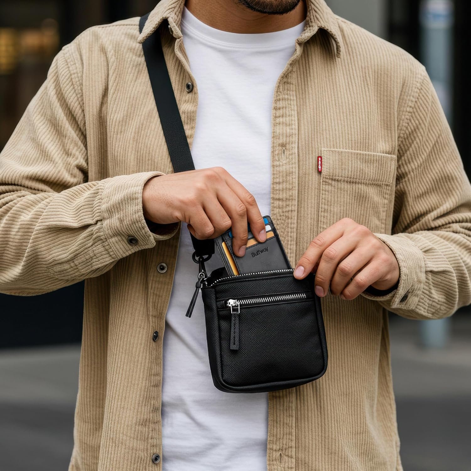 Hot Deals Today 🇺🇸 - Buffway Slim Minimalist Front Pocket RFID Blocking Leather Wallets for Men and Women - Alaska Black - Image 8