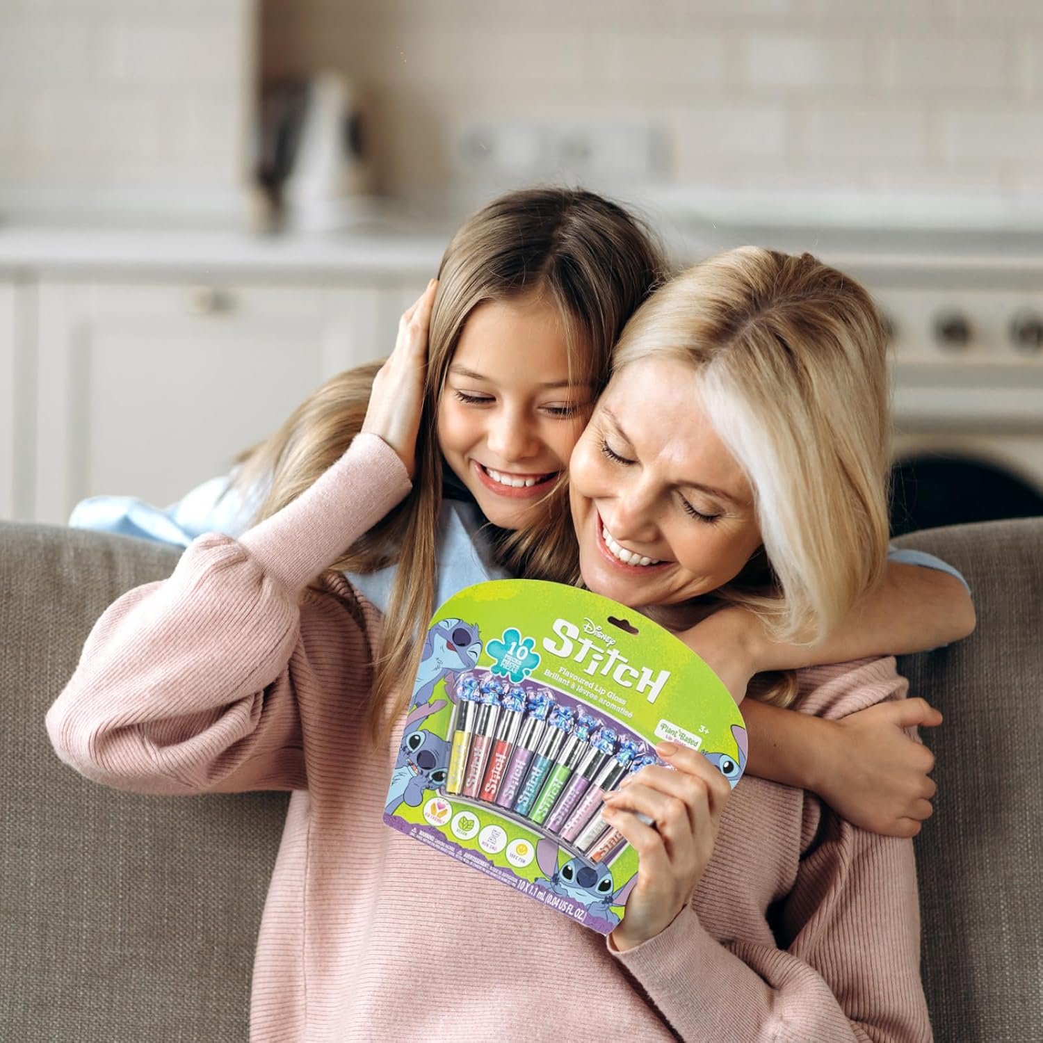 Hot Deals Today 🇺🇸 - Disney Stitch 10 Piece Plant Based Lip Gloss, Girls Party Favors, First Makeup Set for Girl, Perfect for Parties, Sleepovers, and Birthday Gifts, Ages 3+, by Townley Girl - Image 9