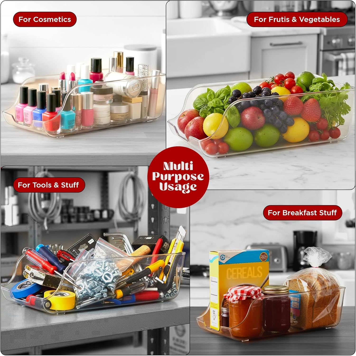 Hot Deals Today 🇺🇸 - Utopia Kitchen Soda Can Organizer and Dispenser for Refrigerator/Pantry - Durable Can Storage Organizer Fridge & Kitchen Organization - (Clear, Set of 2) - Image 10