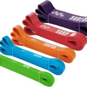 Hot Deals Today 🇺🇸 – SUNPOW Pull Up Assistance Bands – Set of 5 Resistance Heavy Duty...