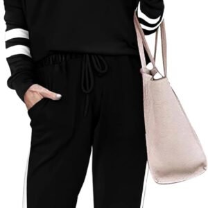 Hot Deals Today 🇺🇸 – Aloodor Sweatsuit for Women 2 Piece Outfits for Womens Crewneck Sweatshirts...