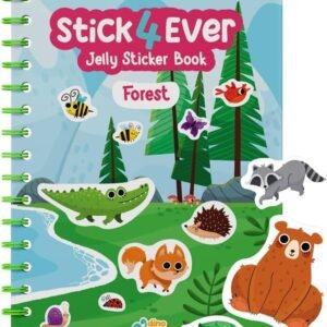 Hot Deals Today 🇺🇸 – Stick4Ever Jelly Sticker Book – for Kids – Waterproof, Easy...