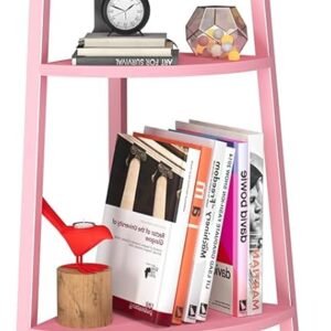 Hot Deals Today 🇺🇸 – Yoobure Corner Shelf, 4-Tier Corner Bookshelf with Metal Frame &...