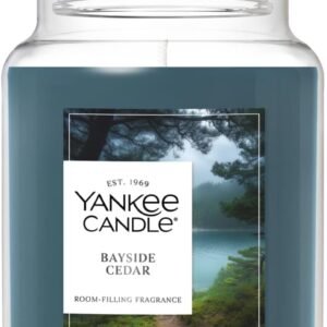 Hot Deals Today 🇺🇸 – Yankee Candle Bayside Cedar, Scented Candle, 22oz Large Jar with up...
