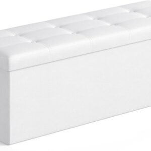 Hot Deals Today 🇺🇸 – SONGMICS MAZIE Collection – 43 Inches Folding Storage Ottoman...