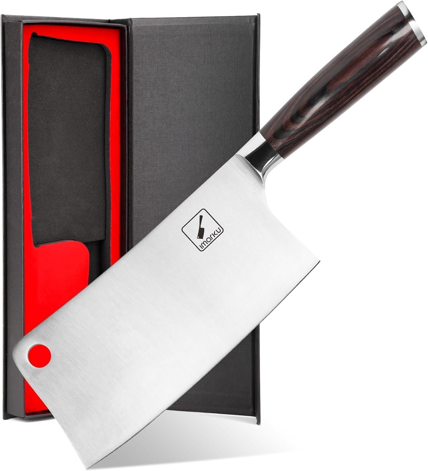 Hot Deals Today 🇺🇸 - imarku Cleaver Knife 7 Inch Meat Cleaver - Japan High Carbon Stainless Steel Butcher Knife with Ergonomic Handle, Ultra Sharp Chopping Knife, Kitchen Gadgets for Home/Restaurant, Gifts for Men Women - Image 2