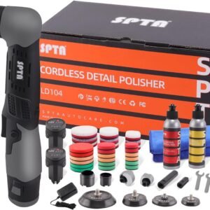 Hot Deals Today 🇺🇸 – SPTA Cordless Mini Car Polisher 12V Scratches Killer Car Polisher RO/DA...