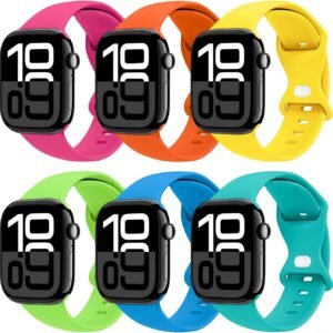 Hot Deals Today 🇺🇸 – THWALK 6 Pack Sport Bands Compatible with Apple Watch Band Ultra 3/2/1...