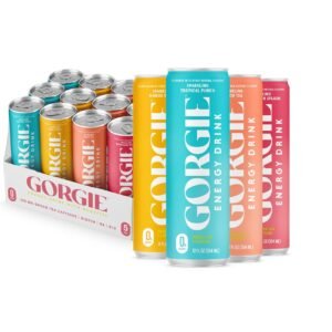 Hot Deals Today 🇺🇸 – GORGIE Sugar Free Natural Energy Drinks, BestSellers Variety (12 Pack)...