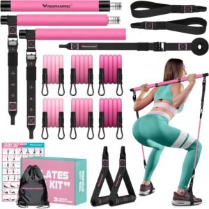 Hot Deals Today 🇺🇸 – Pilates Bar Kit with Resistance Bands, Multifunctional Pilates Bar for...