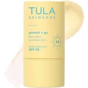 Hot Deals Today 🇺🇸 – TULA Skin Care Protect + Glow Daily Sunscreen Stick Gel Broad Spectrum...