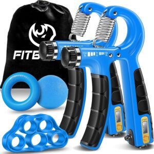 Hot Deals Today 🇺🇸 – FitBeast Hand Grip Strengthener Workout Kit (5 Pack), 2 Forearm Grip...