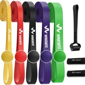 Hot Deals Today 🇺🇸 – WHATAFIT Resistance Bands,Pull Up Assist Bands Set with Handles, Exercise...