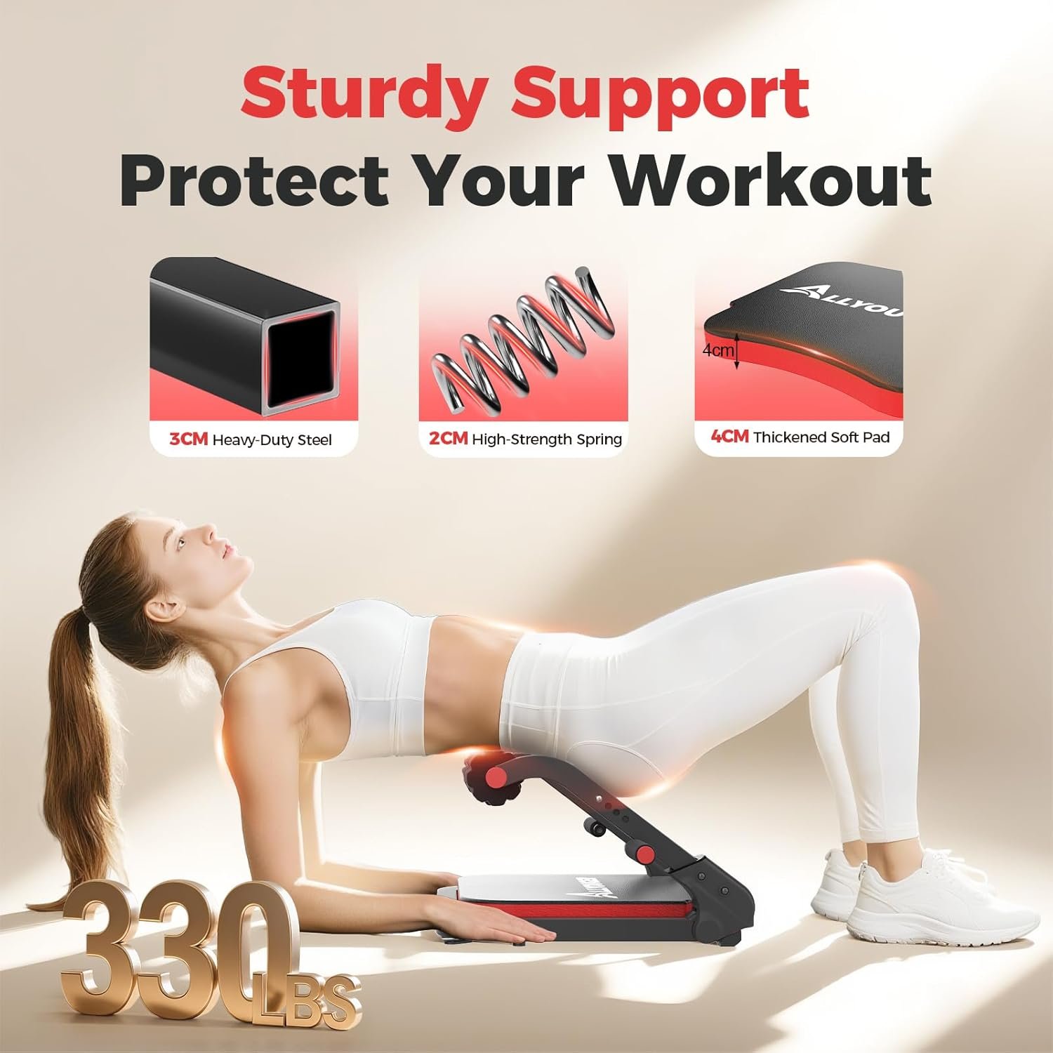 Hot Deals Today 🇺🇸 - Ab Machine,Sit Up Exercise Equipment& Core Machine, Workout Equipment,Adjustable Ab Trainer with 3 Resistance Levels and Removable Auxiliary Handle - Image 8