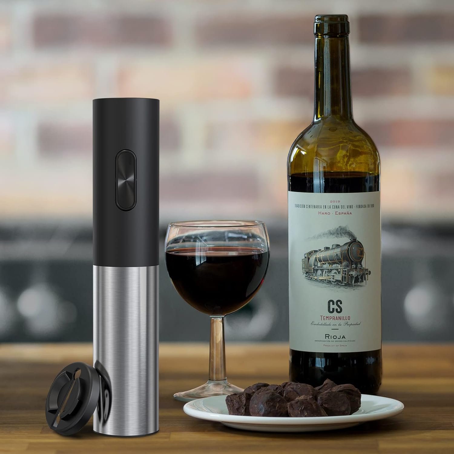 Hot Deals Today 🇺🇸 - COKUNST Electric Wine Openers, Reusable Wine Bottle Corkscrew Opener with Foil Cutter, Battery Operated Stainless Steel Wine Remover for Home Kitchen Party Bar Restaurant - Image 7