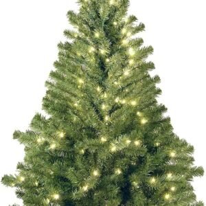 Hot Deals Today 🇺🇸 – National Tree Company 4 ft Pre-Lit Kincaid Spruce Mini Artificial Christmas Tree, 100 Clear Lights, 269 Tips, Includes Stand, Green
