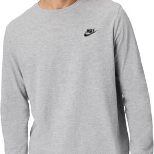 Hot Deals Today 🇺🇸 – Nike Men’s Sportswear Club Long-Sleeve T-Shirt