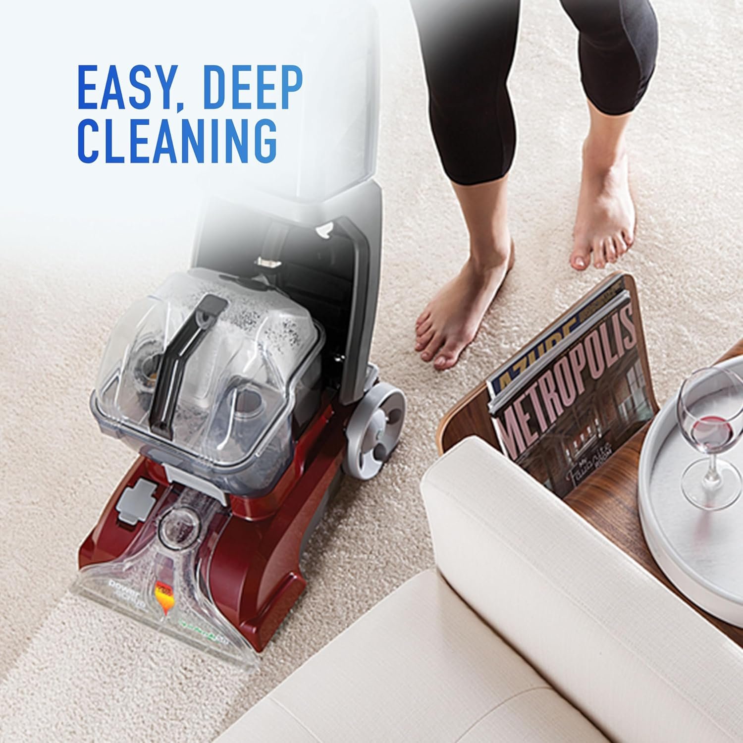 Hot Deals Today 🇺🇸 - Hoover PowerScrub Deluxe Carpet Cleaner Machine for Carpet and Upholstery, Deep Cleaning Carpet Shampooer Machine with Multi-Purpose Tools, Pair Carpet Cleaner Solution - Image 5