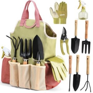 Hot Deals Today 🇺🇸 – Gardening Tools Set of 10 – Complete Heavy Duty Garden Tools Set...