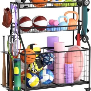 Hot Deals Today 🇺🇸 – Sports Equipment Garage Organizer – Heavy Duty Garage Organization...